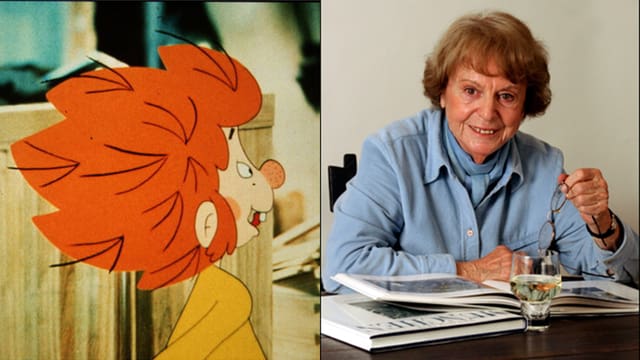 Bildmontage mit Pumuckl und Ellis Kaut. Bildmontage mit Pumuckl und Ellis Kaut.