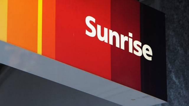 Das Sunrise-Logo. Das Sunrise-Logo.