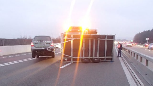 Unfall bei Brunegg. Unfall bei Brunegg.