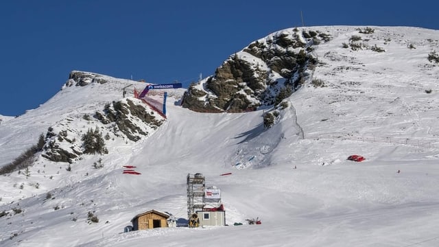 La pista dal Lauberhorn. La pista dal Lauberhorn.