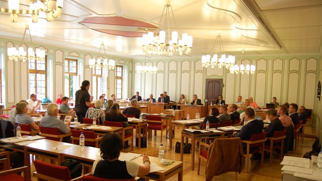 Stadtratssaal im Rathaus Thun Stadtratssaal im Rathaus Thun