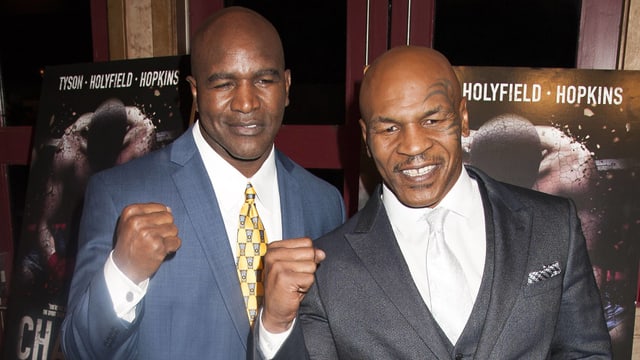 Evander Holyfield und Mike Tyson. Evander Holyfield und Mike Tyson.