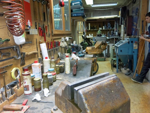 Blick in die Werkstatt