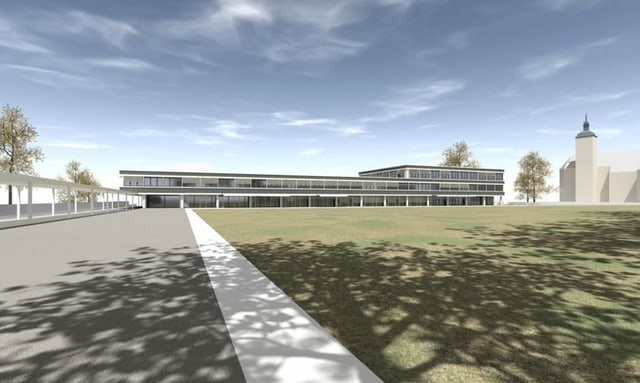 Visualisierung des geplanten Stadthauses Visualisierung des geplanten Stadthauses