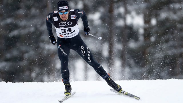 Roman Furger kommt in Lahti zu einem unverhofften WM-Einsatz im Teamsprint