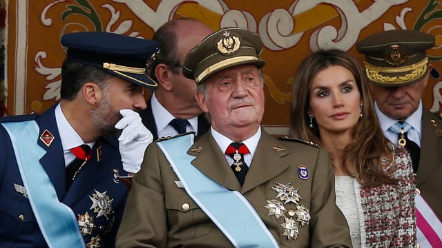 Kronprinz Felipe, König Juan Carlos, Kronprinzessin Letizia Kronprinz Felipe, König Juan Carlos, Kronprinzessin Letizia