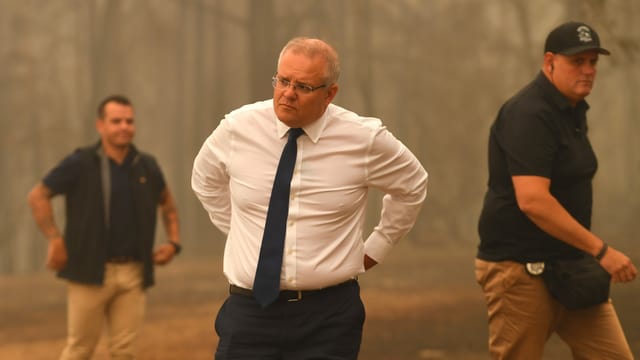 Morrison in Brandgebiet
