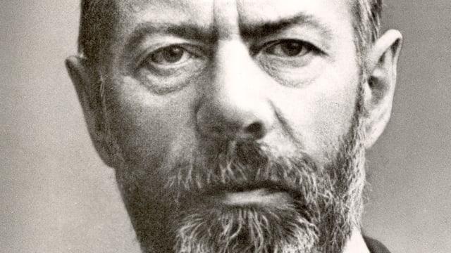 Max Weber schaut ernst. Max Weber schaut ernst.