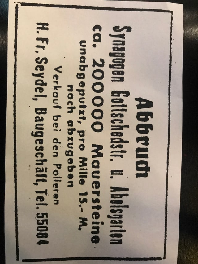 Kopie einer alten Zeitungsannonce Kopie einer alten Zeitungsannonce