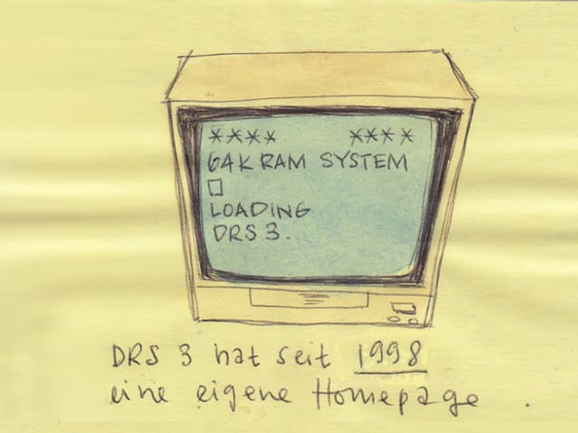 Seit 1998 ist DRS 3 auch im Web ansurfbar.