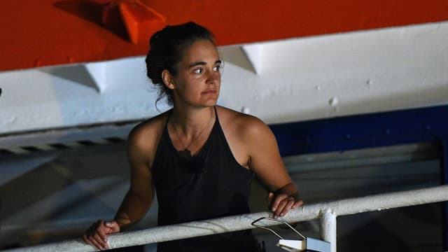 Carola Rackete kurz nach dem Landung in Lampedusa Carola Rackete kurz nach dem Landung in Lampedusa