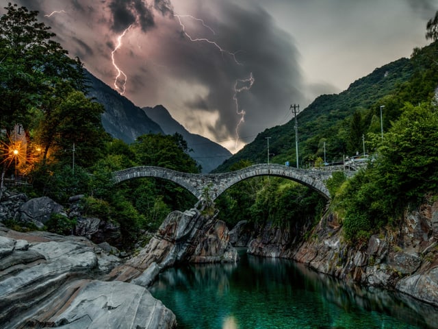 Gewitter im Lavertezzo/TI Gewitter im Lavertezzo/TI