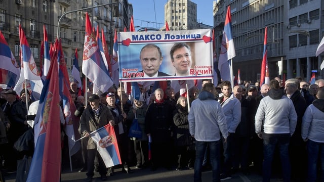 Putinfans in Belgrade