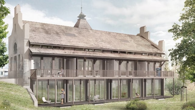 Visualisierung umgebautes Schützenhaus in Baden Visualisierung umgebautes Schützenhaus in Baden