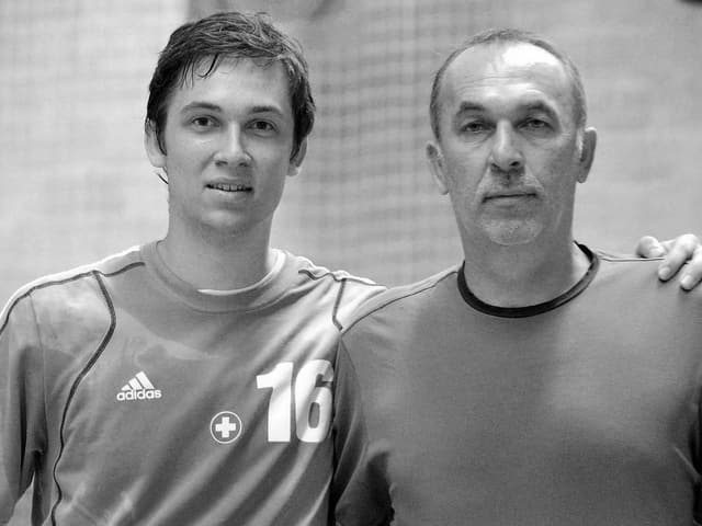 Nikola Portner (links) mit seinem Vater Zlatko. Nikola Portner (links) mit seinem Vater Zlatko.