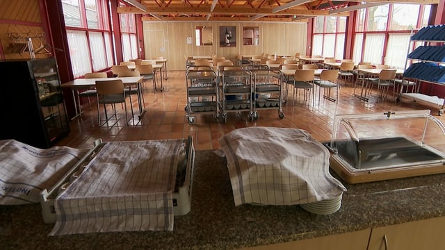 Der Speisesaal bleibt leer in Urtenen-Schönbühl. Der Speisesaal bleibt leer in Urtenen-Schönbühl.
