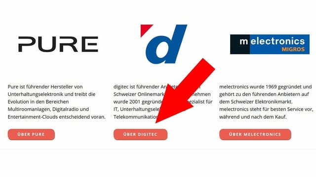 Pfeil auf Button Pfeil auf Button