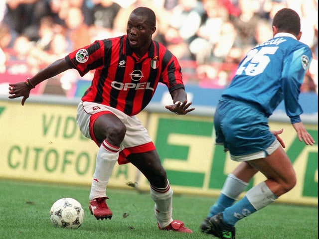Weah im AC Milan-Dress. Weah im AC Milan-Dress.