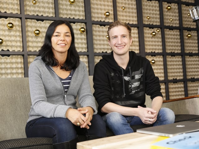 Martine Scholer und Stefan Büsser.