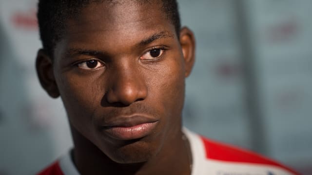 Breel Embolo im Portrait. Breel Embolo im Portrait.
