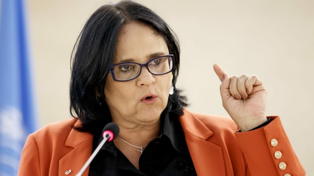 Die brasilianische Familienministerin Damares Alves. Die brasilianische Familienministerin Damares Alves.