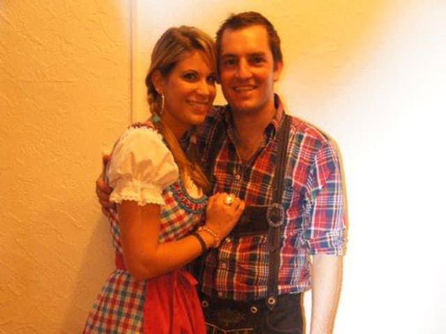 Yasmine-Mélanie mit ihrem künftigen Ehemann Daniele. Yasmine-Mélanie mit ihrem künftigen Ehemann Daniele.