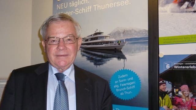 Hans Meiner, Leiter der BLS-Schifffahrt auf dem Thuner- und Brienzersee Hans Meiner, Leiter der BLS-Schifffahrt auf dem Thuner- und Brienzersee