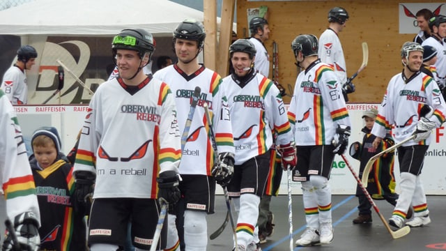 Spieler der Obeerwil Rebells. Spieler der Obeerwil Rebells.