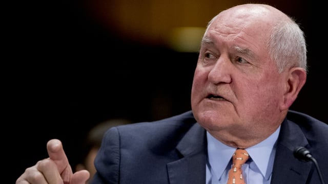 US-Agrarminister Sonny Perdue. US-Agrarminister Sonny Perdue.