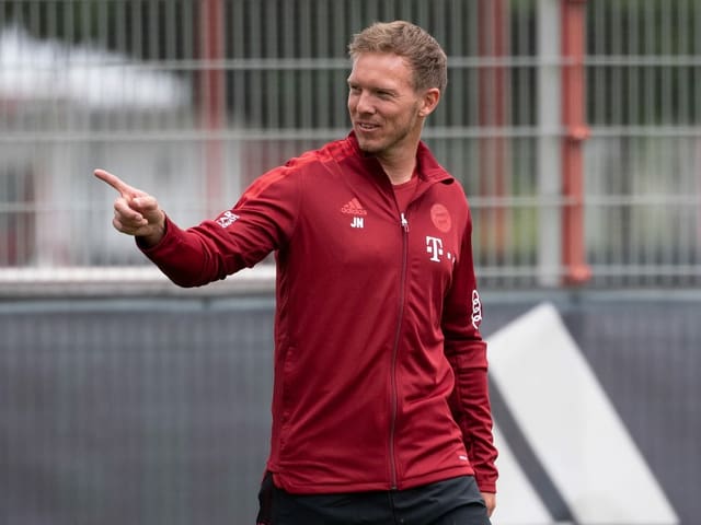 Julian Nagelsmann im Trainingsdress des FC Bayern Julian Nagelsmann im Trainingsdress des FC Bayern