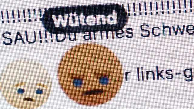 Ein Screenshot einer Internet-Seite mit beleidigenden Kommentaren. Ein Screenshot einer Internet-Seite mit beleidigenden Kommentaren.