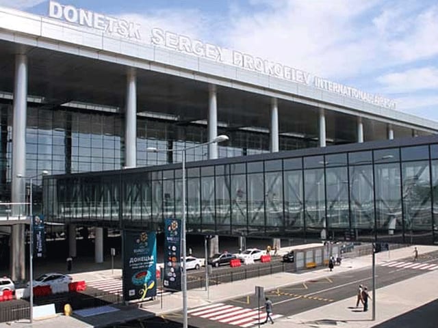 Der Flughafen in Donezk.