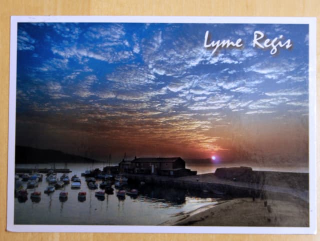 Karte aus England Lyme Regis