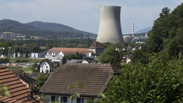Blick auf AKW Gösgen und Standortgemeinde Däniken Blick auf AKW Gösgen und Standortgemeinde Däniken