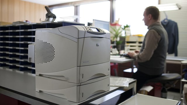 Büro mit Drucker. Büro mit Drucker.