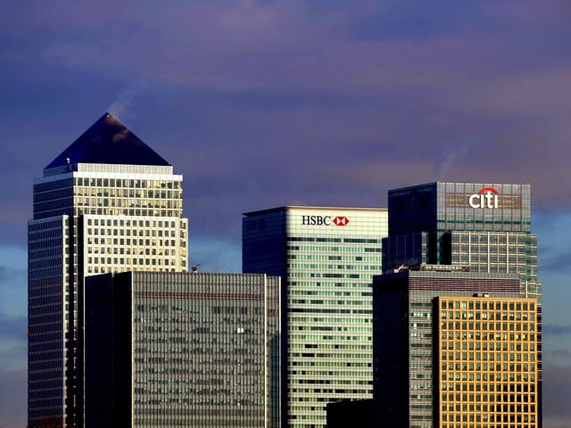 Die Skyline des Londoner Finanzdistrikts. Die Skyline des Londoner Finanzdistrikts.