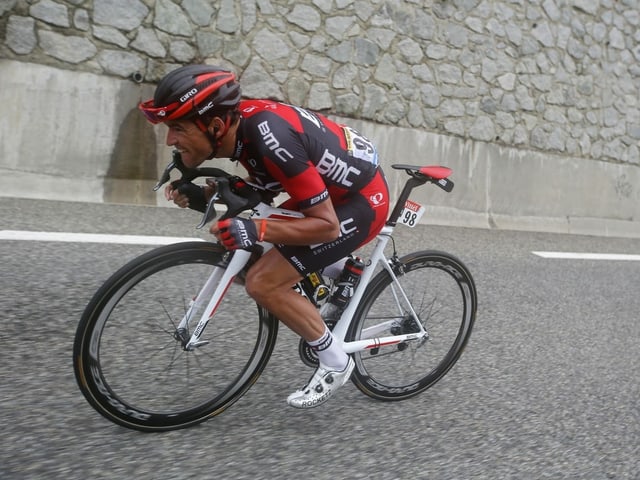 Die «Supertuck»-Position, hier zu sehen bei Greg van Avermaet während der Tour de France 2016.