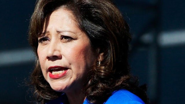 Die abtretende US-Arbeitsministerin Hilda Solis Die abtretende US-Arbeitsministerin Hilda Solis