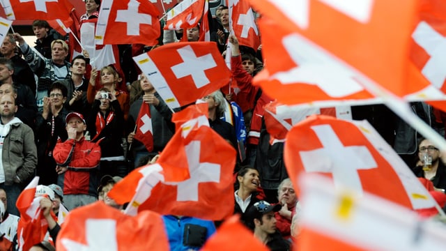 Schweizer Fans an der WM 2009. Schweizer Fans an der WM 2009.