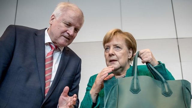 Merkel und Seehofer. Merkel und Seehofer.
