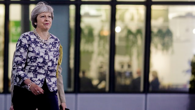 Die britische Premierministerin Theresa May. Die britische Premierministerin Theresa May.