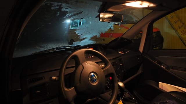 Ein nur vernachlässigbar grösseres Sichtfeld hatte der Autofahrer in Buchs. Ein nur vernachlässigbar grösseres Sichtfeld hatte der Autofahrer in Buchs.