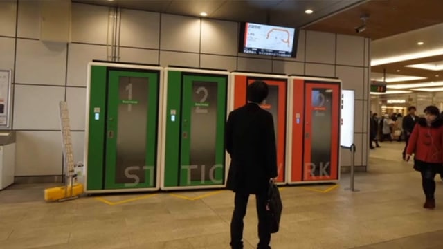 Kabinen am Bahnhof Kabinen am Bahnhof