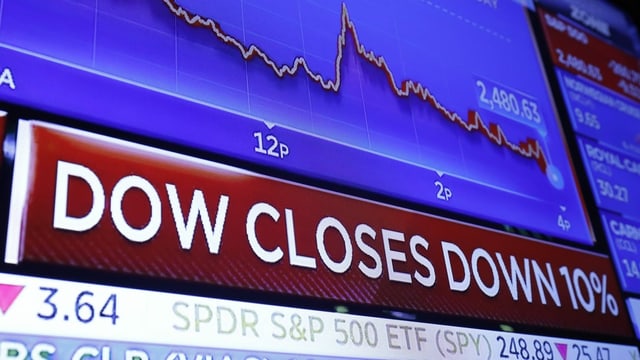 Bild, das den Aktienkurs Dow Jones zeigt. Bild, das den Aktienkurs Dow Jones zeigt.