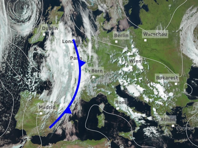 Kaltfront über Europa Kaltfront über Europa