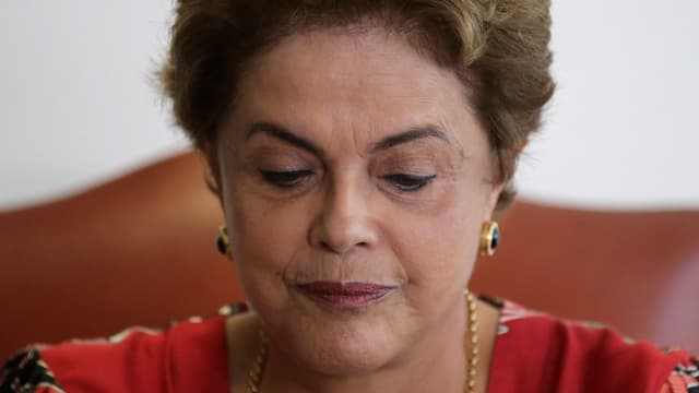 Grossaufname von Dilma Rousseff Grossaufname von Dilma Rousseff