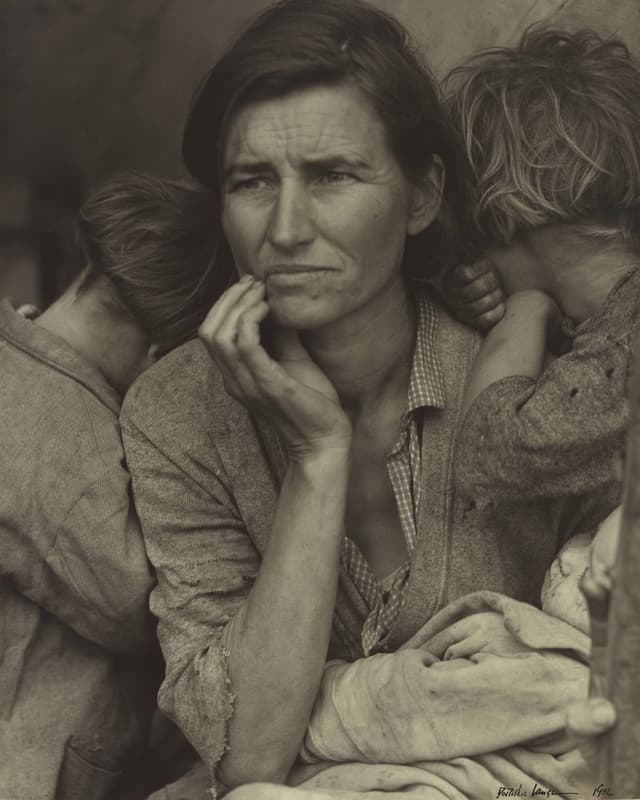 Fotografie mit dem Titel «Migrant Mother» Fotografie mit dem Titel «Migrant Mother»