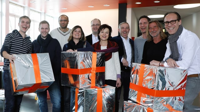 Das Moderationsteam von Radio SRF 1. Das Moderationsteam von Radio SRF 1.