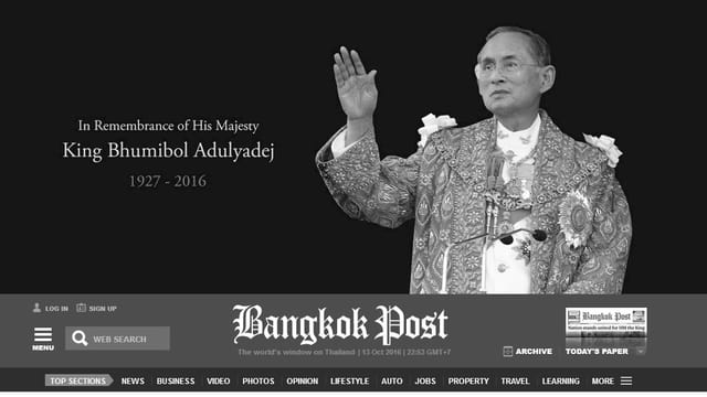Screenshot «Bangkok Post». Screenshot «Bangkok Post».