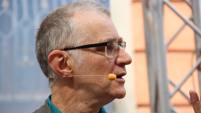 Porträtbild von Joachim Rittmeyer während der Sendung «Persönlich» in Bischofszell. Porträtbild von Joachim Rittmeyer während der Sendung «Persönlich» in Bischofszell.